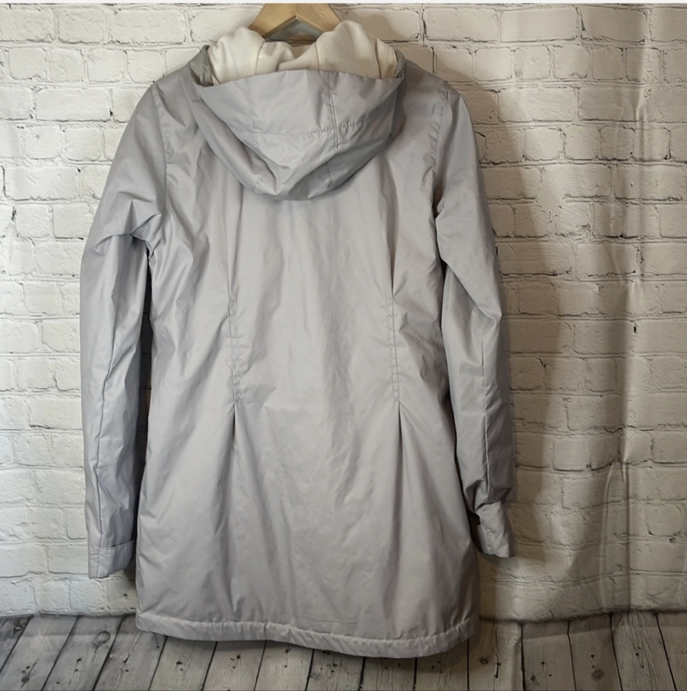 Columbia Women's Light Gray Hooded Ski Jacket - Picture 3 of 3